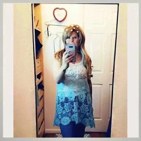 Rain Ombre Embroidered Cover Up One Size - Picture 2 of 5